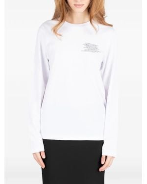 Societe Anonyme Binary Long-Sleeves T-Shirt - White
