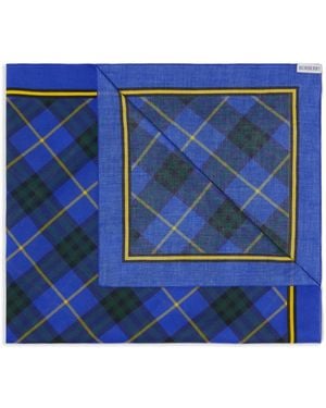 Burberry Sciarpa A Quadri - Blu