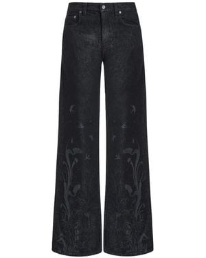 Contessa Mills Tarot Floral-Print Jeans - Blue