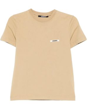 Jacquemus Le T-Shirt Gros Grain - Natural