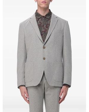 Etro Single-Breasted Blazer - Grey