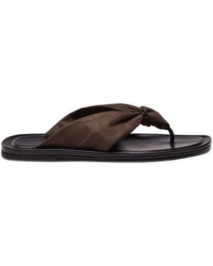 Loulou de Saison Leather Sandals - Brown