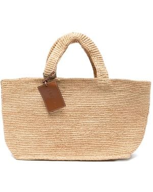 Manebí Medium New Sunset Woven-Raffia Tote Bag - Natural
