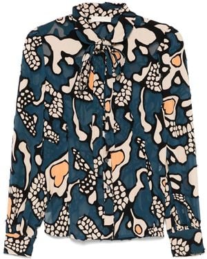 Ulla Johnson Hera Celestine Blouse - Blue