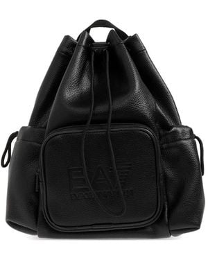 EA7 Rucksack Mit Kordelzug - Schwarz