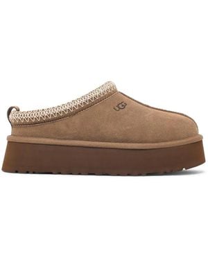 UGG Tazz Embroidered Slippers - Brown