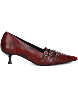 Vagabond Shoemakers 47Mm Lykke Pointed-Toe Buckled Court Shoes - Brown