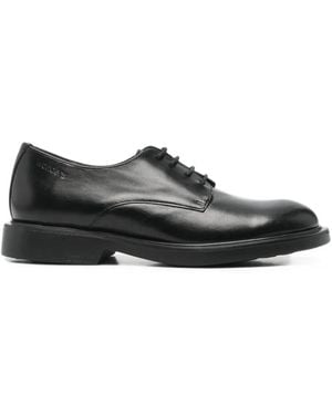 Wonders Lace-Up Leather Loafers - Black