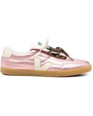 Magliano X Veja Logo-Patch Trainers - Pink