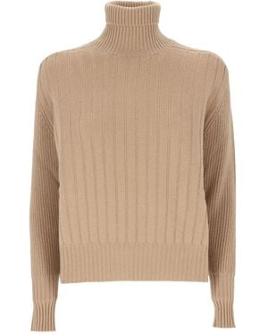 Purotatto Maglione A Collo Alto - Neutro
