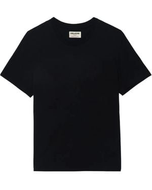 Zadig & Voltaire T-Shirt Met Logoprint - Zwart