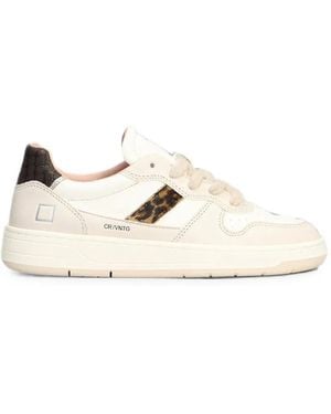 Date Court 2.0 Leather Sneakers - Natural