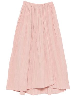 Co.Go Textured Maxi Skirt - Pink