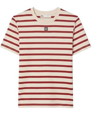 Tory Burch Camiseta Con Parche Del Logo - Rojo