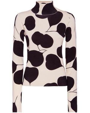 La DoubleJ Pull À Design Tissé - Blanc