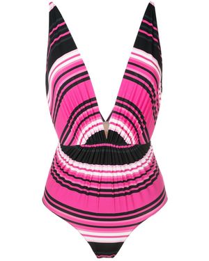 Clube Bossa Clavert Plunging Swimsuit - Pink