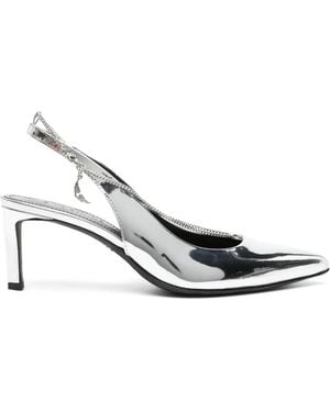 Zadig & Voltaire 68Mm First Night Court Leather Court Shoes - White