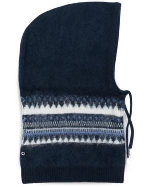 Maje Pasamontañas De Punto Fair Isle - Azul