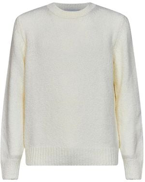 D4.0 Ribbed-Knit Wool Sweater - White