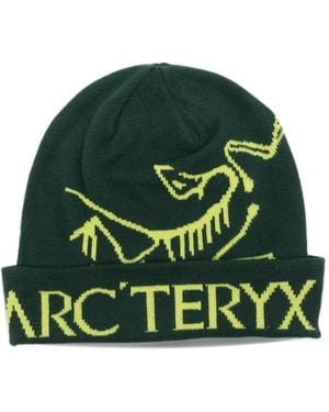 Arc'teryx Bird Word Toque Logo-Intarsia Beanie Hat - Green