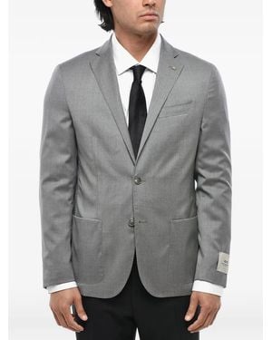 Corneliani Single-Breasted Patch-Pocket Blazer - Grey