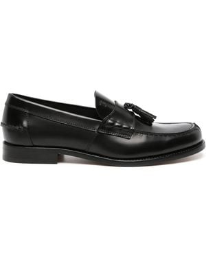 Tod's Tassel-Embellished Leather Loafers - Black