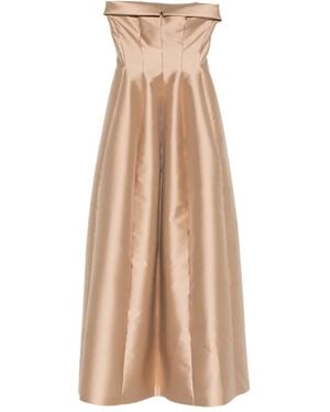 Alberta Ferretti Trägerloses Abendkleid - Natur