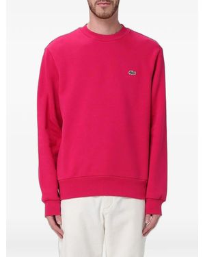 Lacoste Logo-Patch Sweatshirt - Red