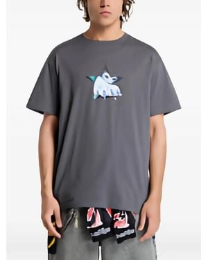 RIPNDIP Graphic-Print T-Shirt - Gray