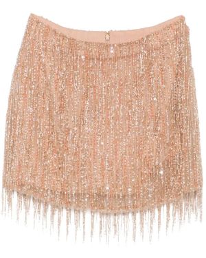 Aje. Falda Glisten Con Apliques - Neutro