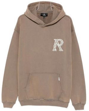 Represent Logo-Patch Hoodie - Brown