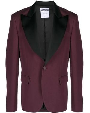 Moschino Single-Breasted Blazer - Red