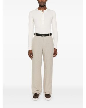 Tom Ford ヘンリーネック トップ - ホワイト