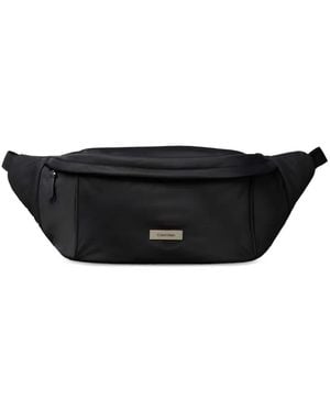 Calvin Klein Sac Banane À Plaque Logo - Noir