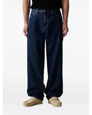 Carhartt Jean Ample Aaron À Patch Logo - Bleu