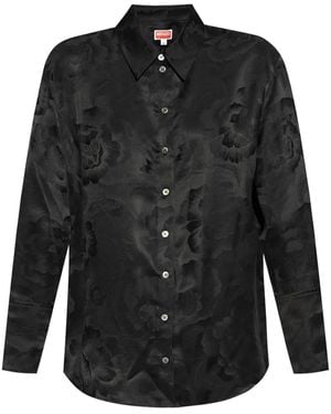 KENZO Peonies Shirt - Black