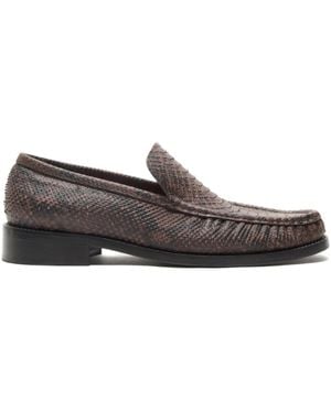 Acne Studios Leather Loafers - Grey