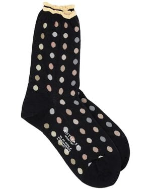Antipast Polka Dot-pattern Socks - Black