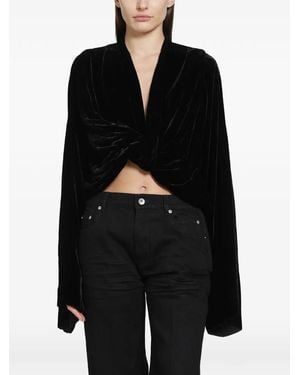 Rick Owens Knot-Detail Top - Black