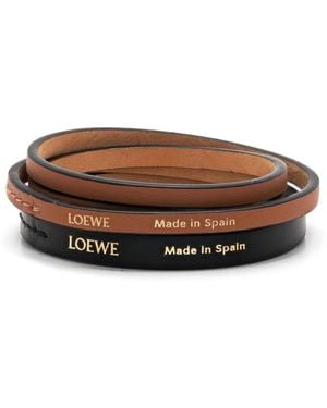 Loewe ダブルラップ ブレスレット - ブラウン