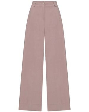 Cruna Wide-Leg Trousers - Pink