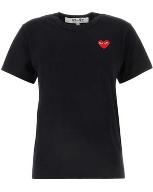 COMME DES GARÇONS PLAY Heart-Patch T-Shirt - Black