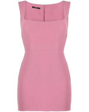 Alex Perry Square-Neck Minidress - Rosa