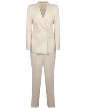 Tagliatore Double-Breasted Buttoned Suit - Natural