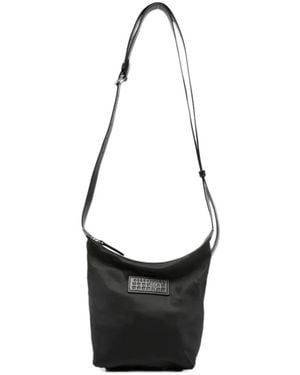 MM6 by Maison Margiela Logo-Patch Crossbody Bag - White