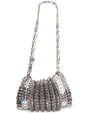 Rabanne 1969 Chain-Link Shoulder Bag - White