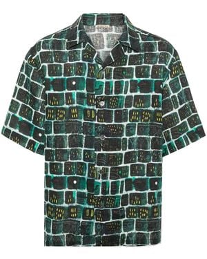 Barena Solana Linen Shirt - Green