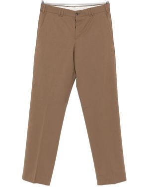 PT Torino Flat-front trousers - Marrón