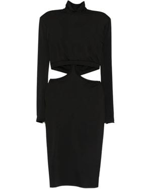 MITILIANE COUTURE Cut-out Zip-fastening Midi Dress - Black