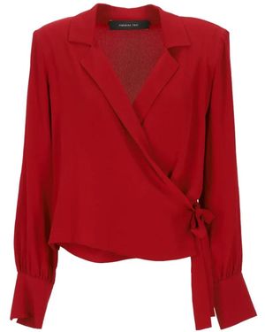 FEDERICA TOSI Wrap-Style Blouse - Red